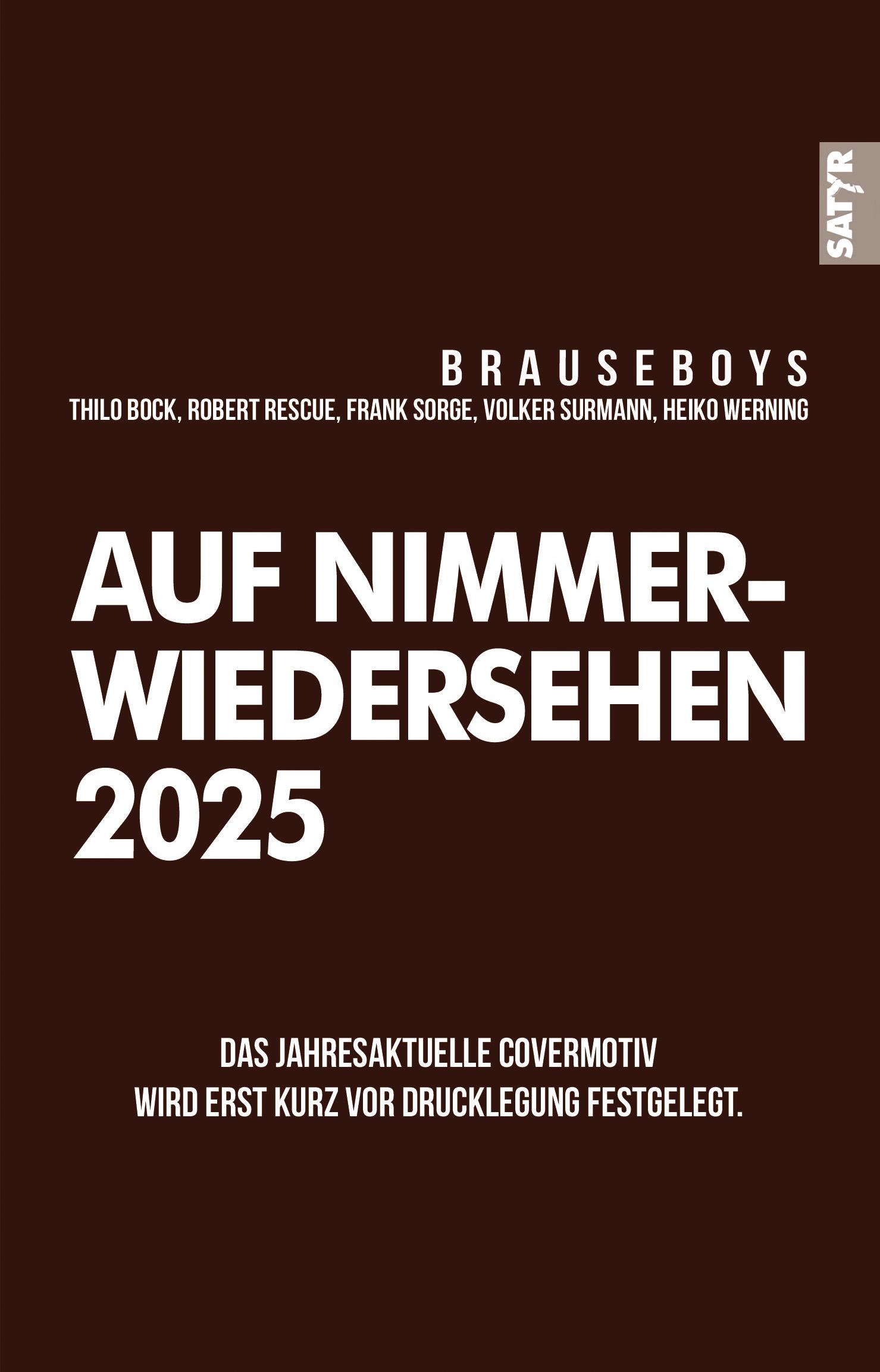 Vorderes Coverbild Auf Nimmerwiedersehen 2025