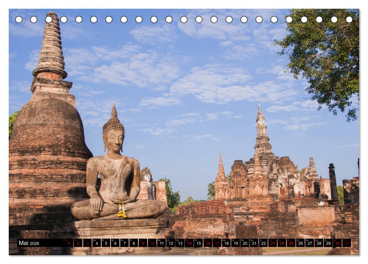 Beispielinhalt (Bild) Thailand abseits der Strände (Tischkalender 2026 DIN A5 quer), CALVENDO Monatskalender