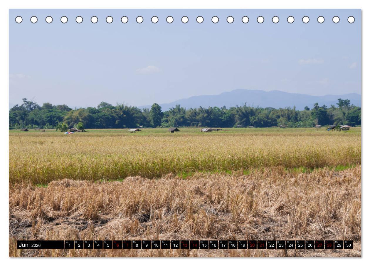 Beispielinhalt (Bild) Thailand abseits der Strände (Tischkalender 2026 DIN A5 quer), CALVENDO Monatskalender