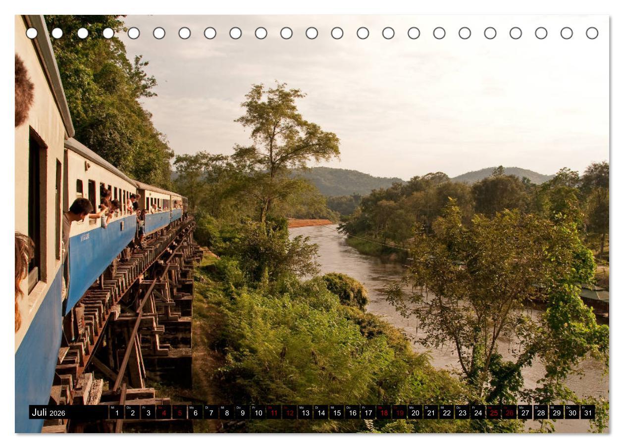 Beispielinhalt (Bild) Thailand abseits der Strände (Tischkalender 2026 DIN A5 quer), CALVENDO Monatskalender
