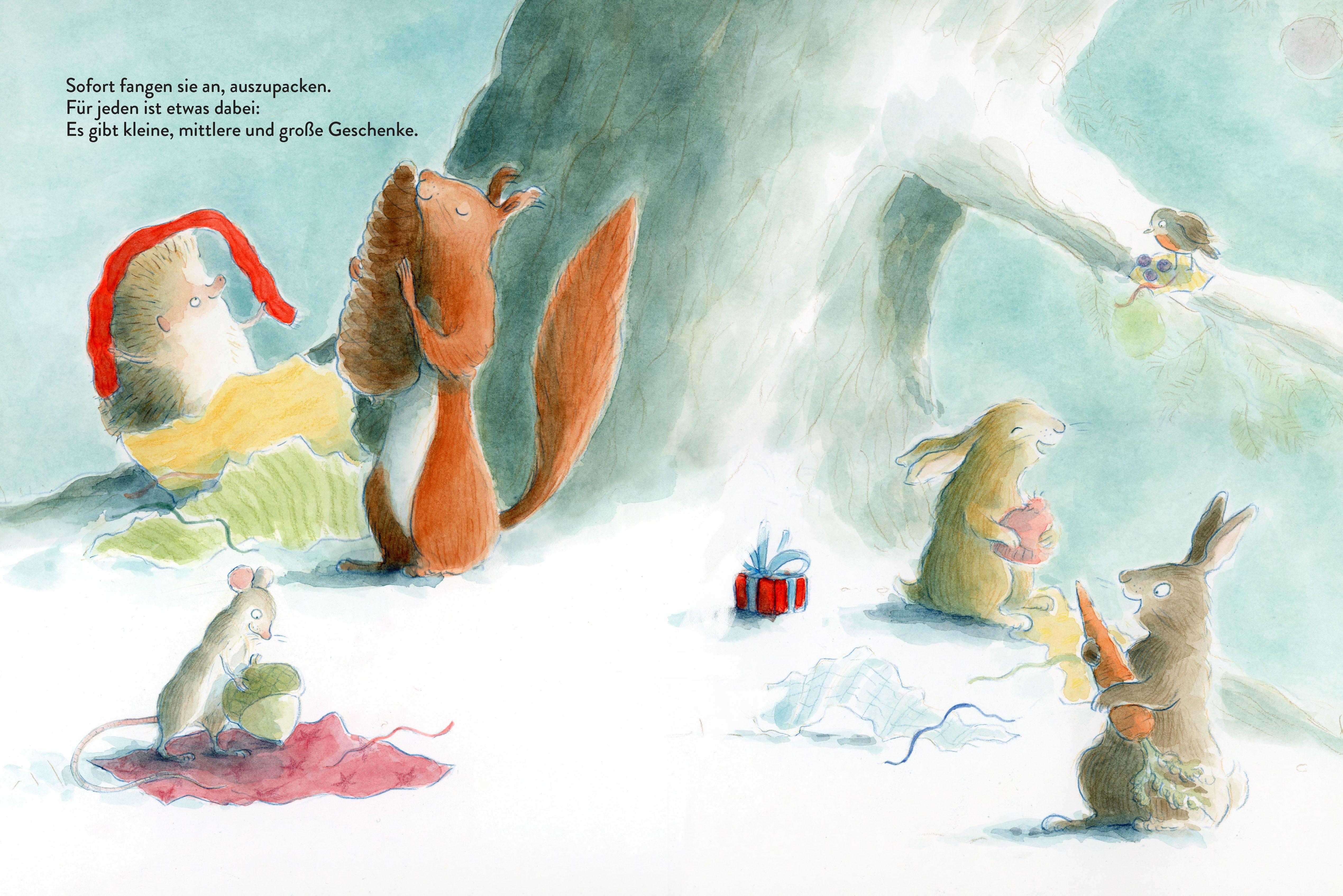 Beispielinhalt (Bild) Wer bekommt das Geschenk?