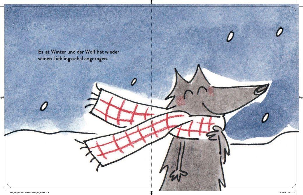 Beispielinhalt (Bild) Der Wolf und sein Schal