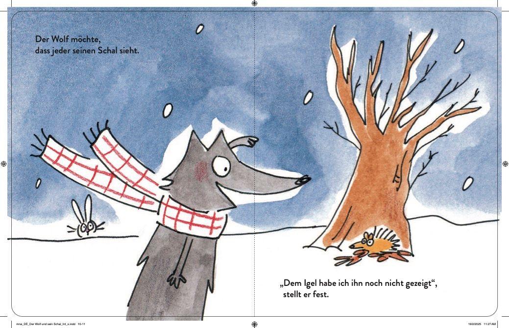 Beispielinhalt (Bild) Der Wolf und sein Schal