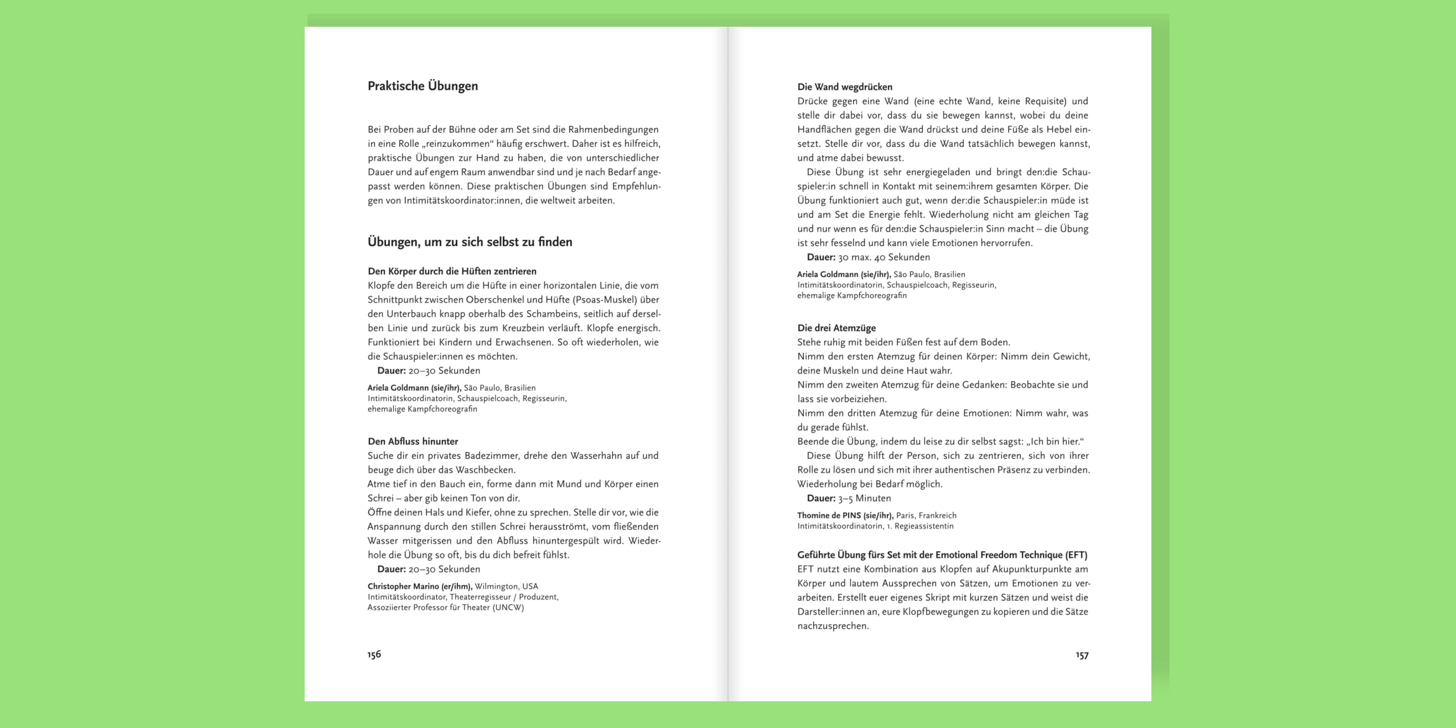 Beispielinhalt (Bild) Intimitätskoordination