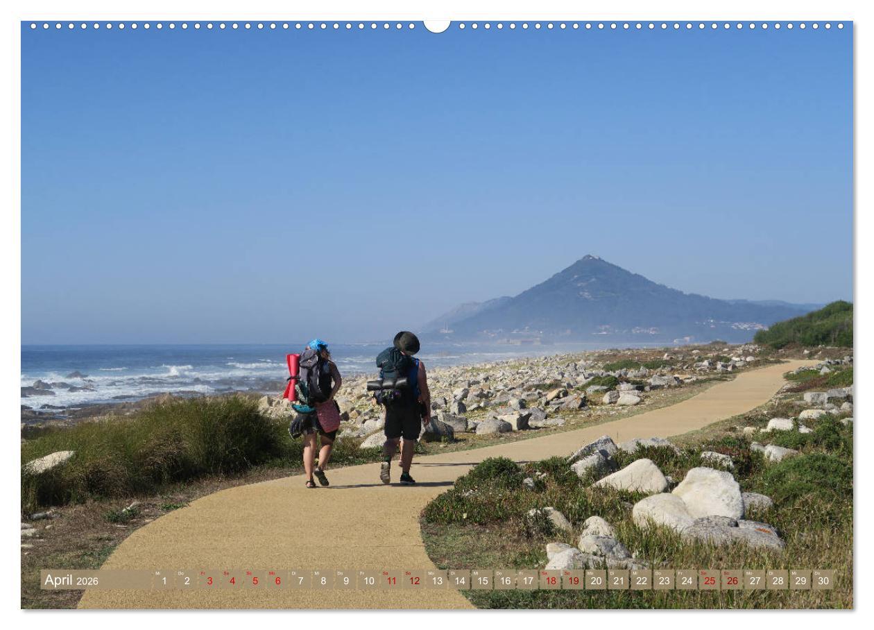Beispielinhalt (Bild) Von Porto nach Santiago de Compostela (Wandkalender 2026 DIN A2 quer), CALVENDO Monatskalender