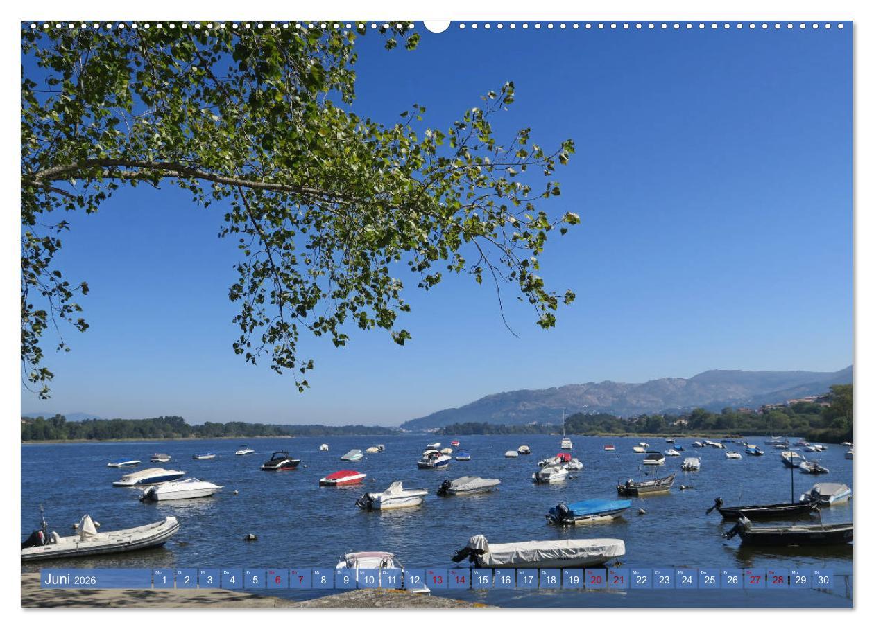 Beispielinhalt (Bild) Von Porto nach Santiago de Compostela (Wandkalender 2026 DIN A2 quer), CALVENDO Monatskalender