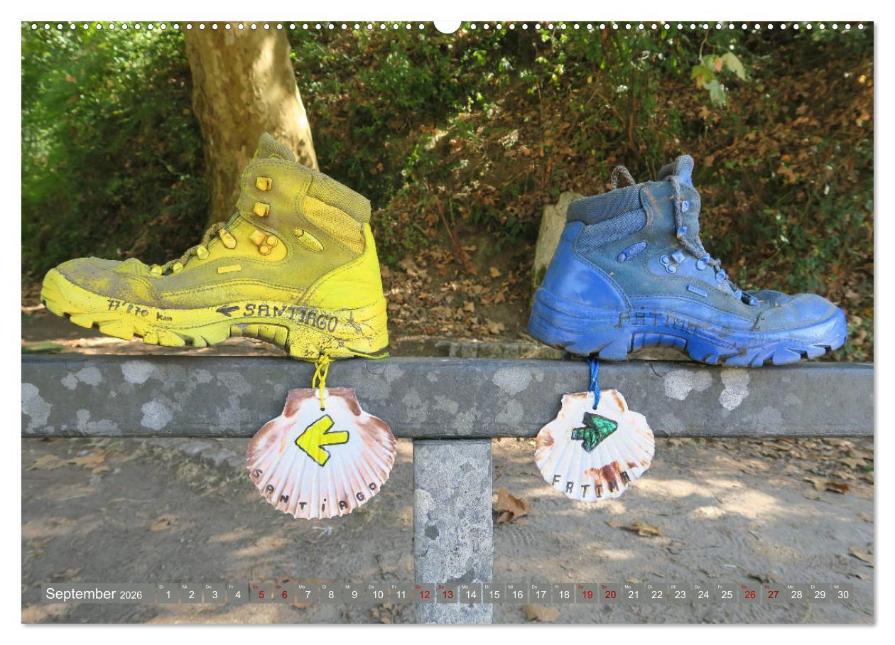 Beispielinhalt (Bild) Von Porto nach Santiago de Compostela (Wandkalender 2026 DIN A2 quer), CALVENDO Monatskalender