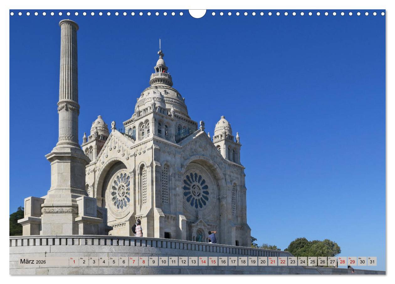 Beispielinhalt (Bild) Von Porto nach Santiago de Compostela (Wandkalender 2026 DIN A3 quer), CALVENDO Monatskalender