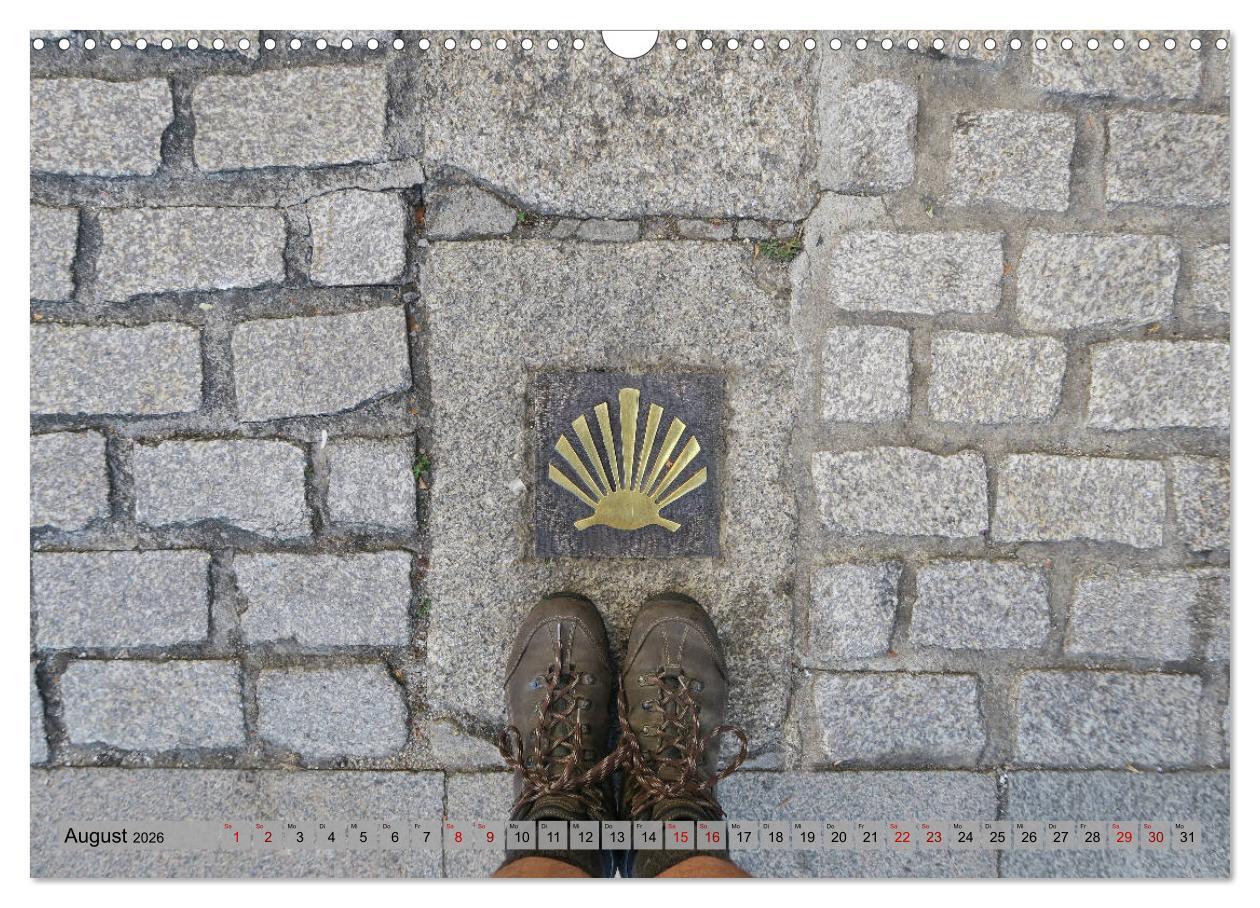 Beispielinhalt (Bild) Von Porto nach Santiago de Compostela (Wandkalender 2026 DIN A3 quer), CALVENDO Monatskalender