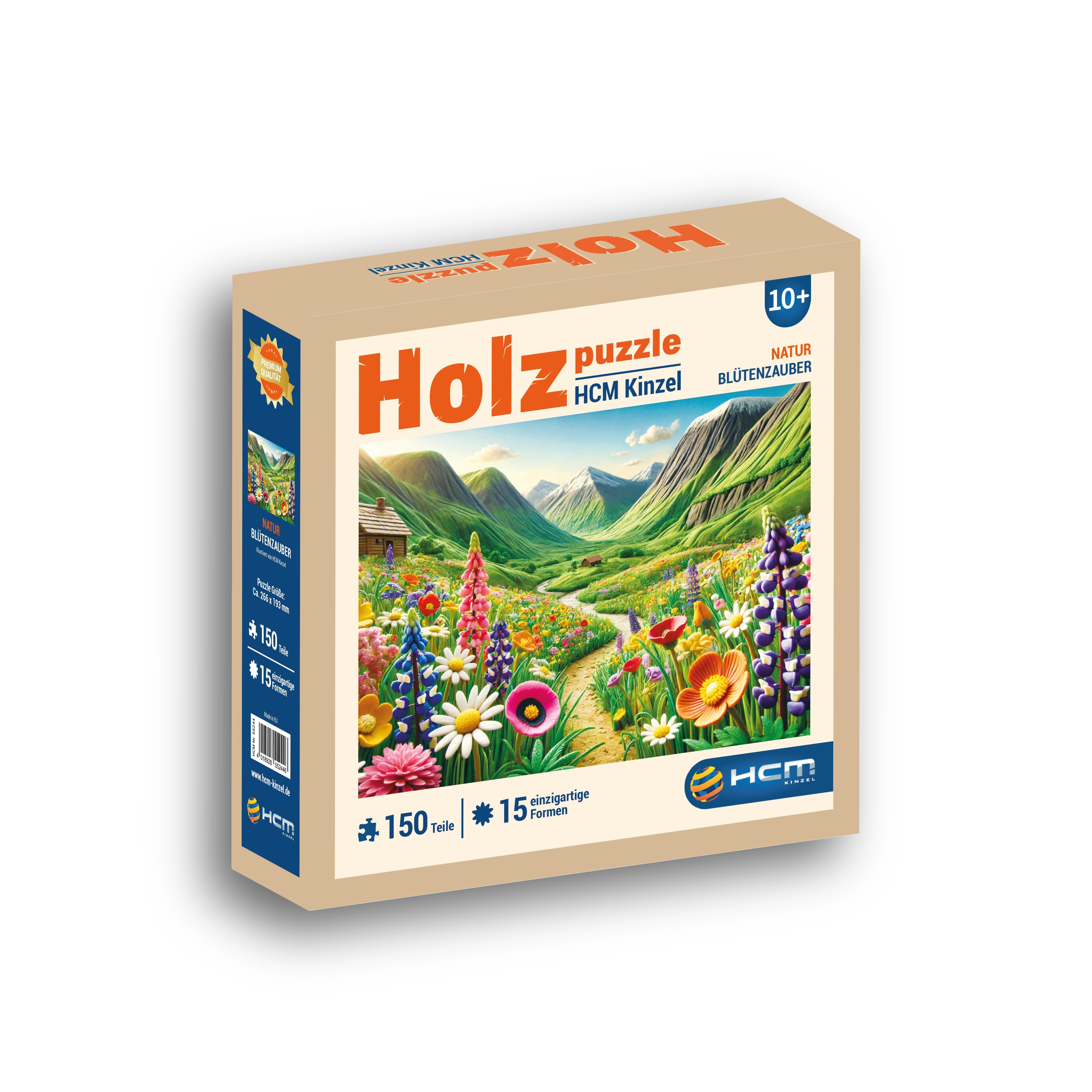 Vorderes Coverbild Holzpuzzle - Blütenzauber 200 Teile