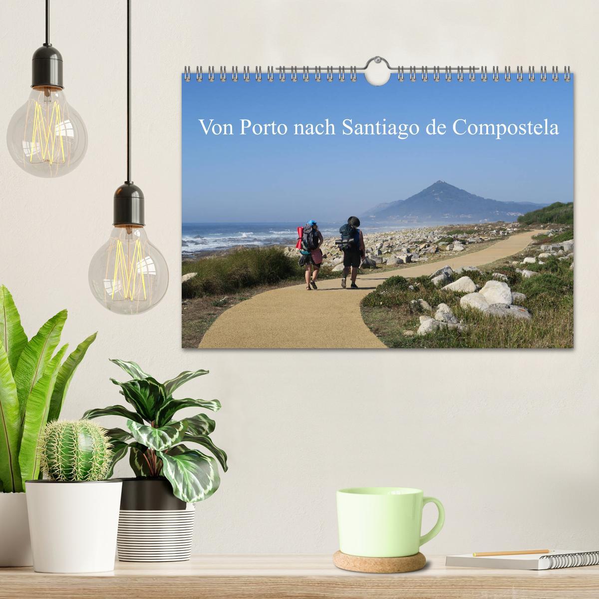 Beispielinhalt (Bild) Von Porto nach Santiago de Compostela (Wandkalender 2026 DIN A4 quer), CALVENDO Monatskalender