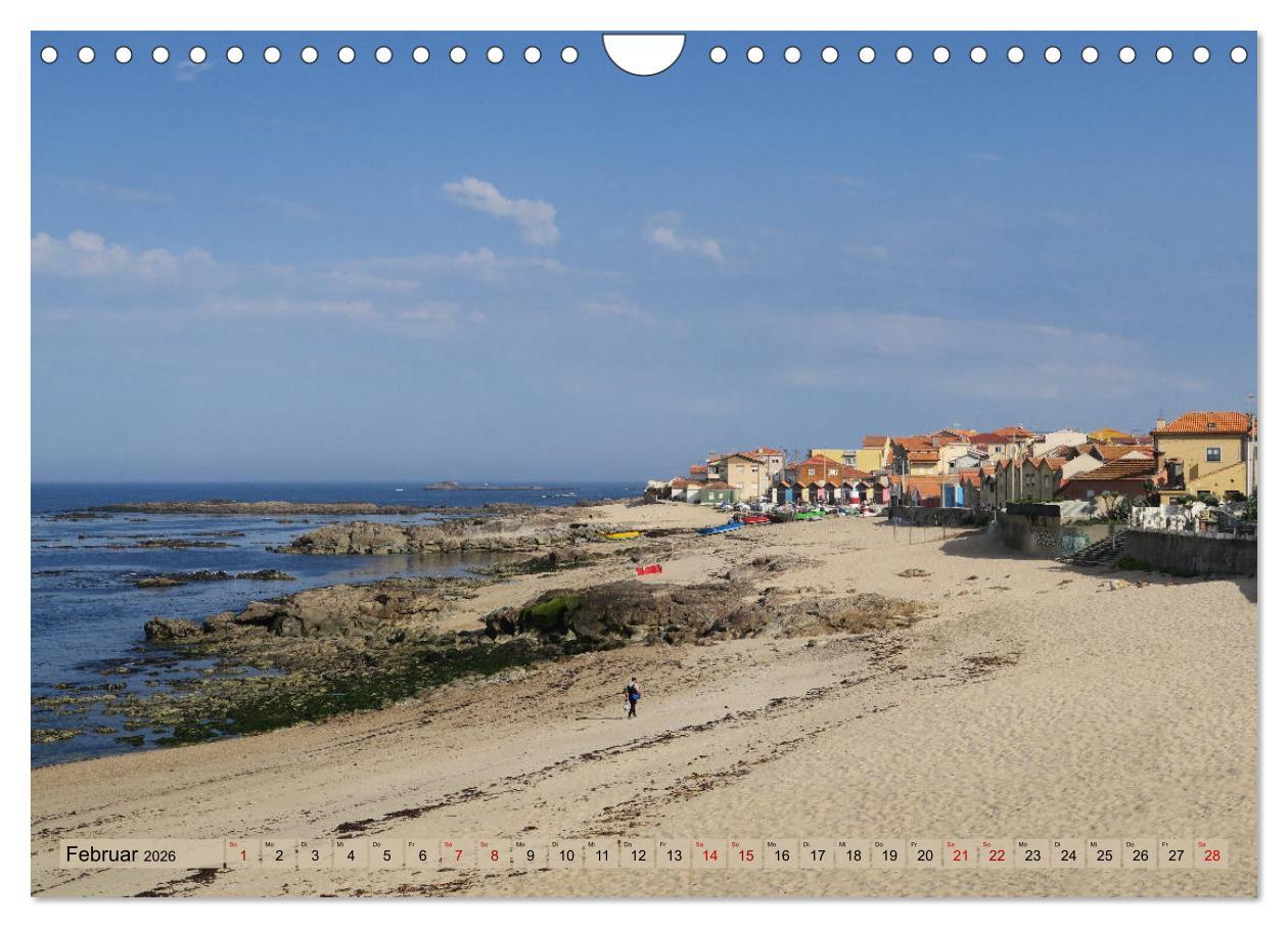 Beispielinhalt (Bild) Von Porto nach Santiago de Compostela (Wandkalender 2026 DIN A4 quer), CALVENDO Monatskalender