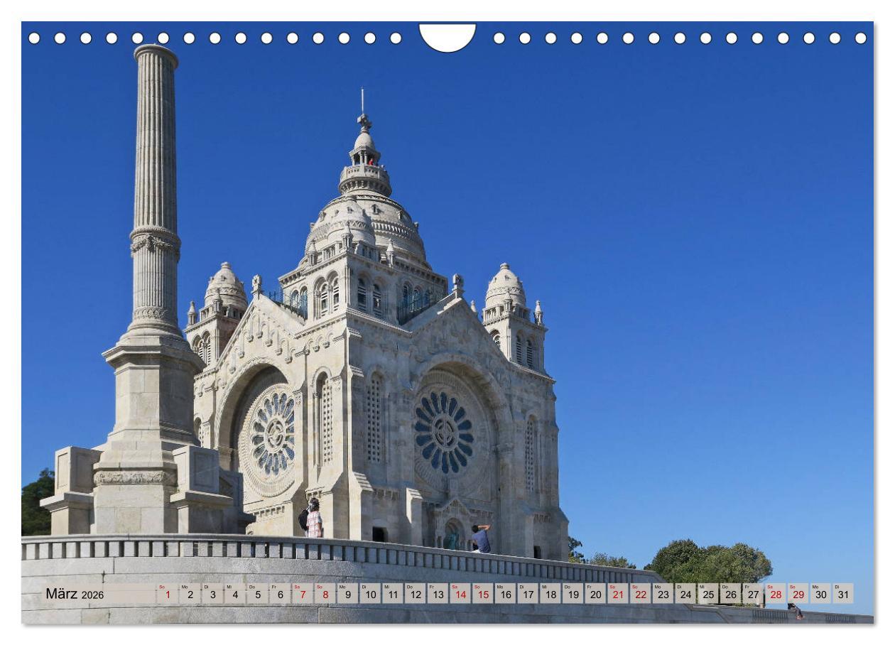 Beispielinhalt (Bild) Von Porto nach Santiago de Compostela (Wandkalender 2026 DIN A4 quer), CALVENDO Monatskalender