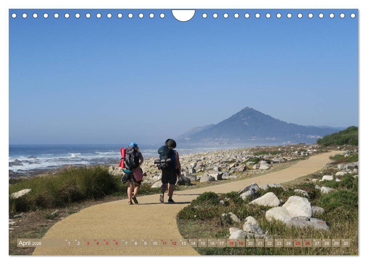 Beispielinhalt (Bild) Von Porto nach Santiago de Compostela (Wandkalender 2026 DIN A4 quer), CALVENDO Monatskalender