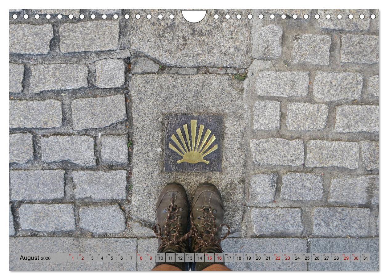 Beispielinhalt (Bild) Von Porto nach Santiago de Compostela (Wandkalender 2026 DIN A4 quer), CALVENDO Monatskalender
