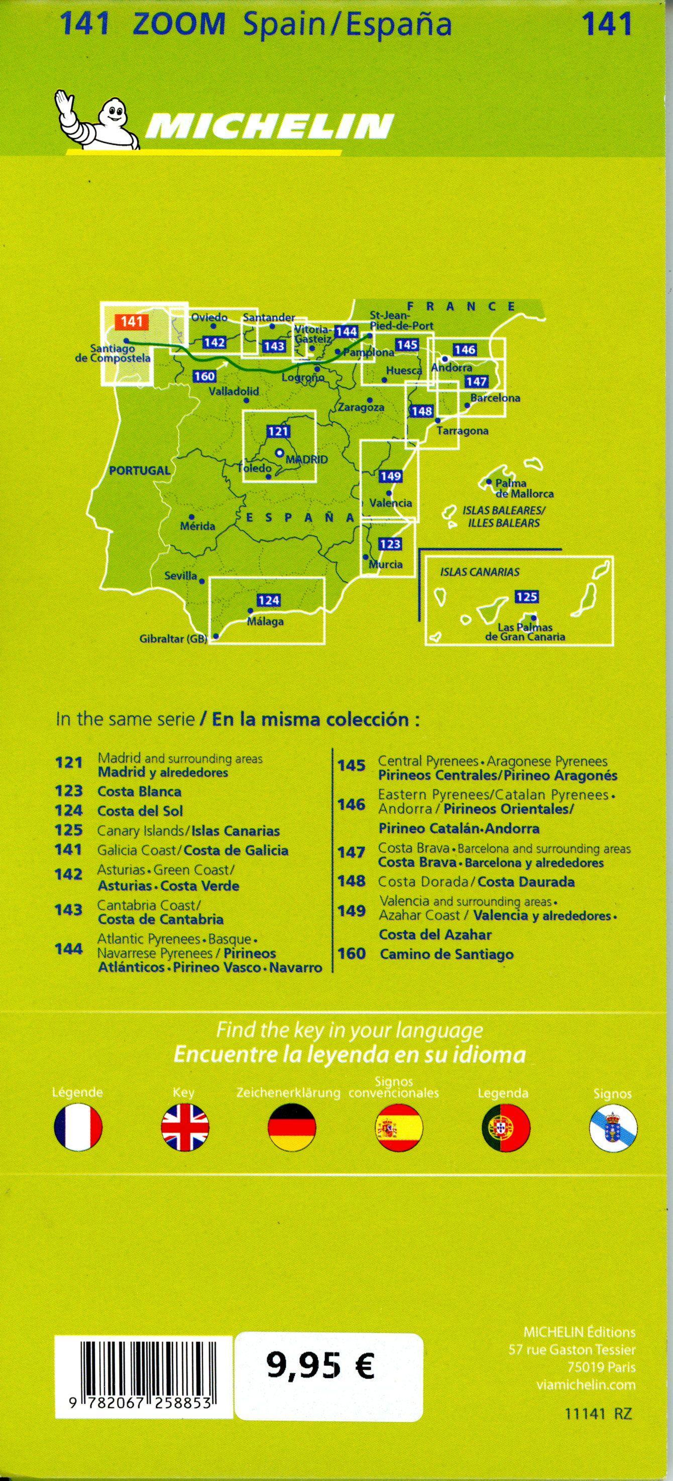 Beispielinhalt (Bild) Michelin Costa de Galicia, Galicische Küste