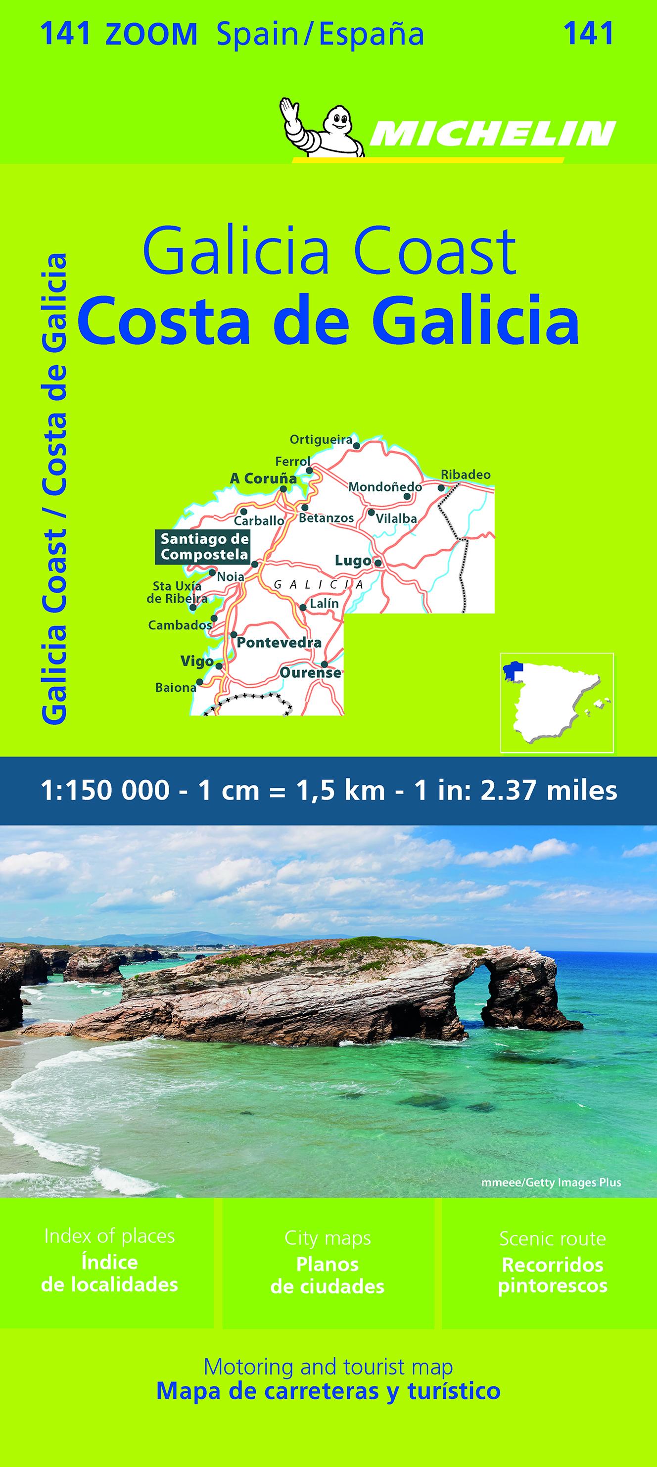 Beispielinhalt (Bild) Michelin Costa de Galicia, Galicische Küste