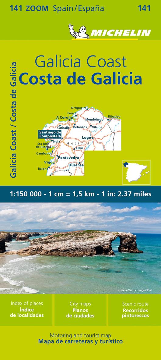Vorderes Coverbild Michelin Costa de Galicia, Galicische Küste