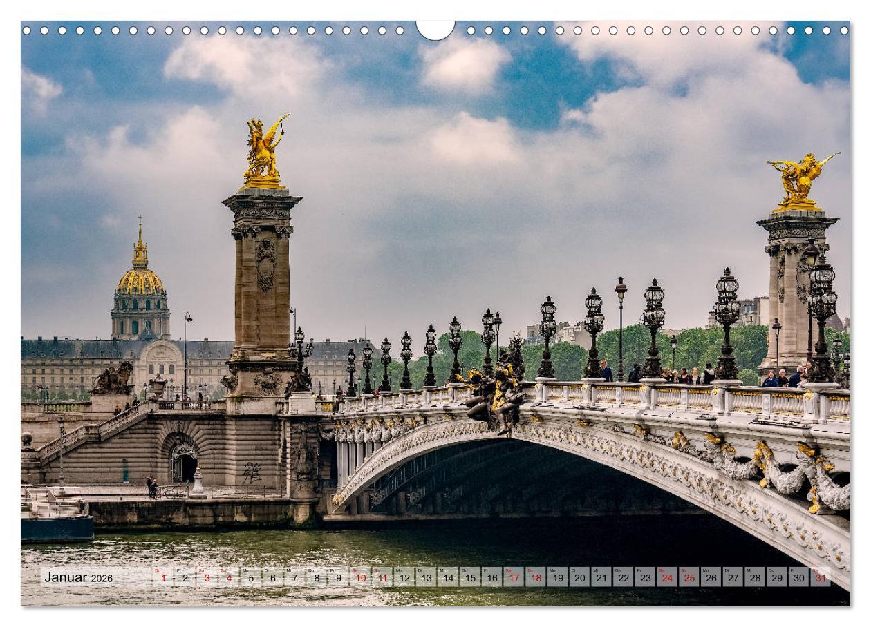 Beispielinhalt (Bild) Faszination Brücken (Wandkalender 2026 DIN A3 quer), CALVENDO Monatskalender