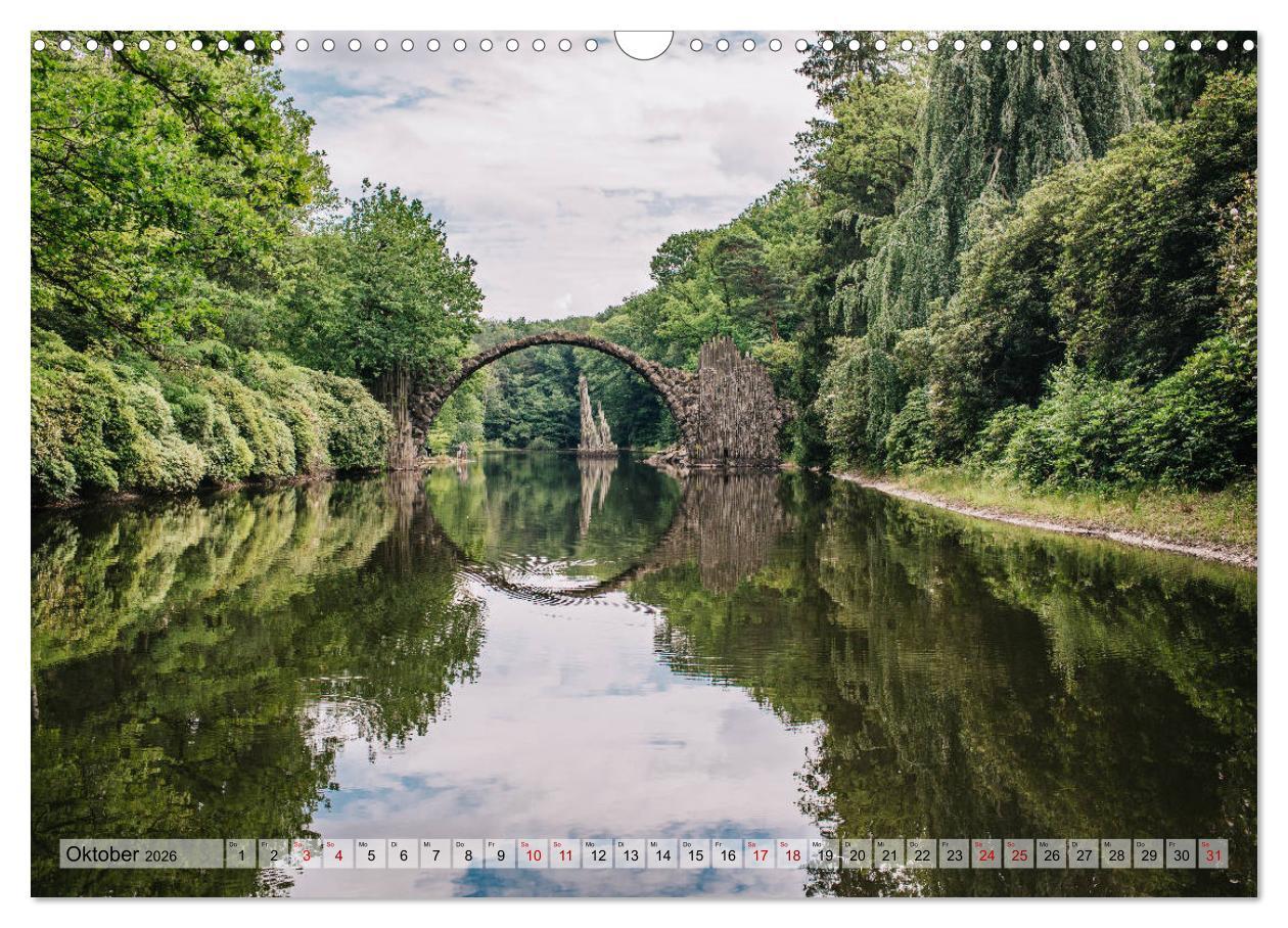 Beispielinhalt (Bild) Faszination Brücken (Wandkalender 2026 DIN A3 quer), CALVENDO Monatskalender