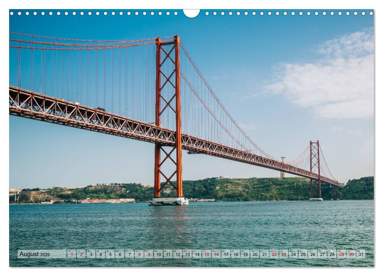 Beispielinhalt (Bild) Faszination Brücken (Wandkalender 2026 DIN A3 quer), CALVENDO Monatskalender