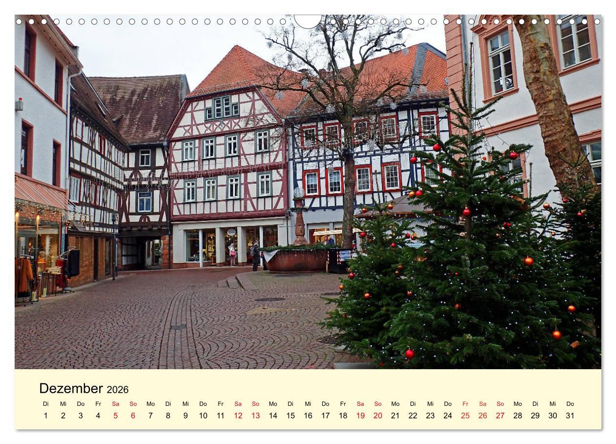 Beispielinhalt (Bild) Willkommen in Bensheim an der Bergstraße (Wandkalender 2026 DIN A3 quer), CALVENDO Monatskalender
