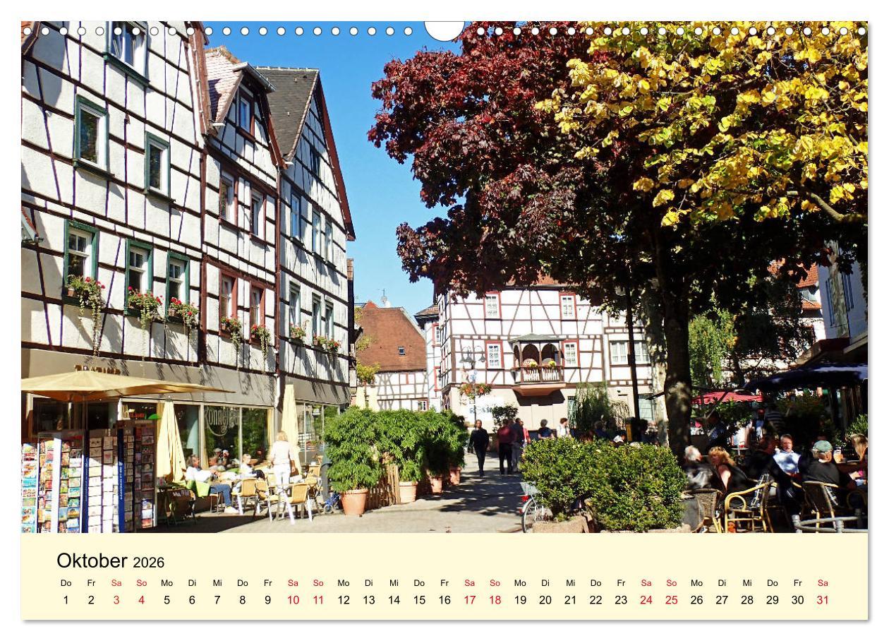 Beispielinhalt (Bild) Willkommen in Bensheim an der Bergstraße (Wandkalender 2026 DIN A3 quer), CALVENDO Monatskalender