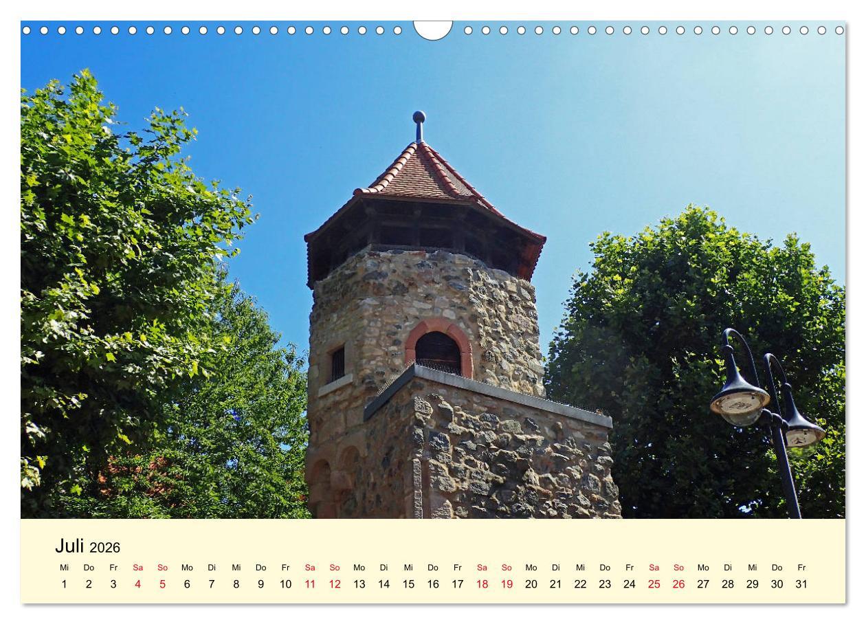 Beispielinhalt (Bild) Willkommen in Bensheim an der Bergstraße (Wandkalender 2026 DIN A3 quer), CALVENDO Monatskalender