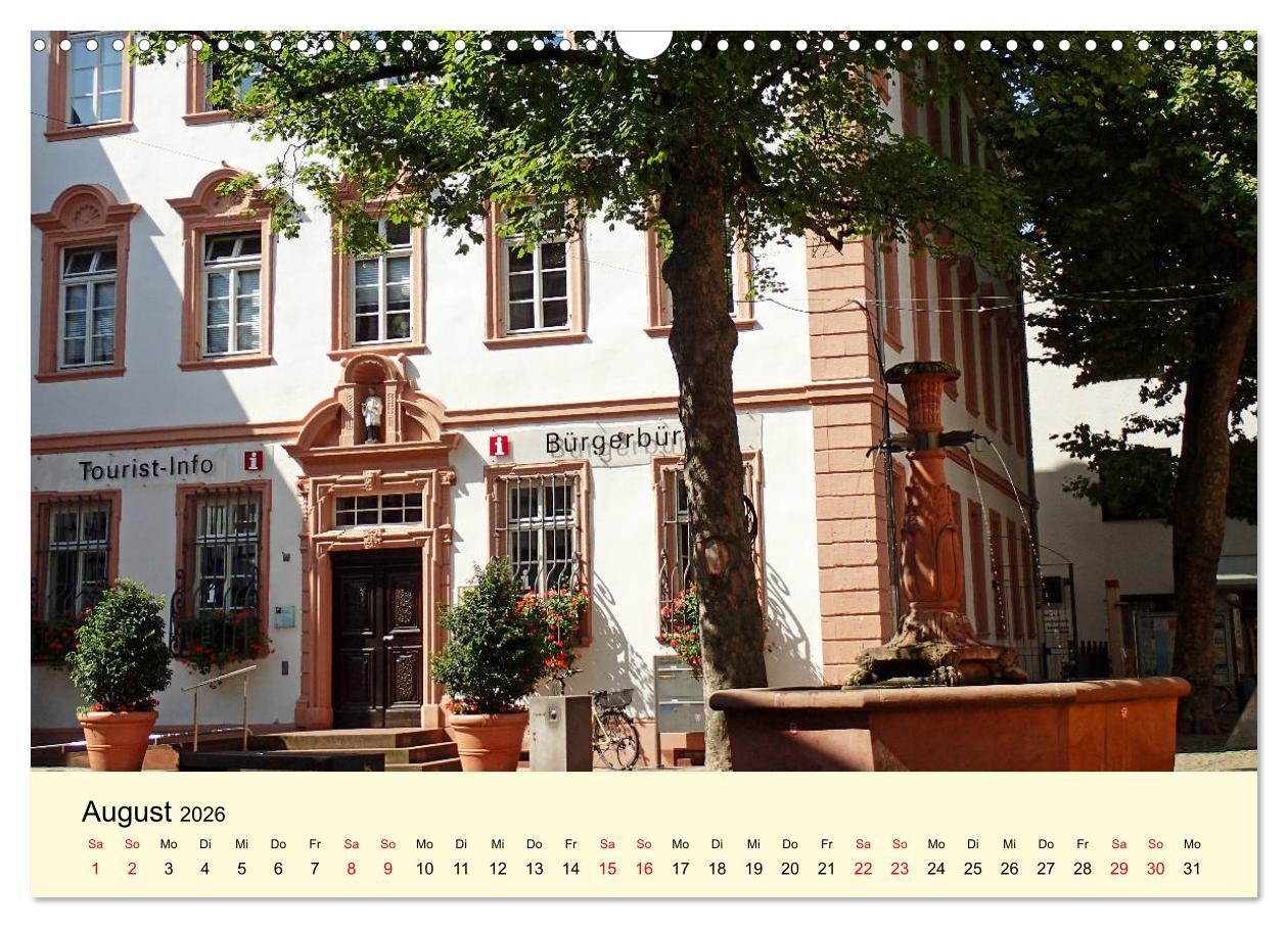 Beispielinhalt (Bild) Willkommen in Bensheim an der Bergstraße (Wandkalender 2026 DIN A3 quer), CALVENDO Monatskalender