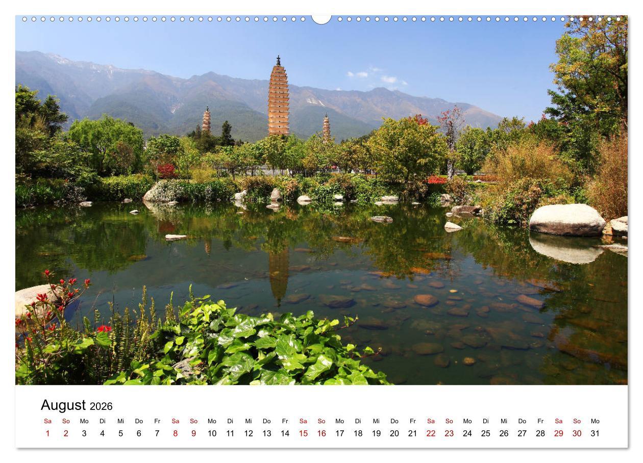 Beispielinhalt (Bild) Wildes China (Wandkalender 2026 DIN A2 quer), CALVENDO Monatskalender