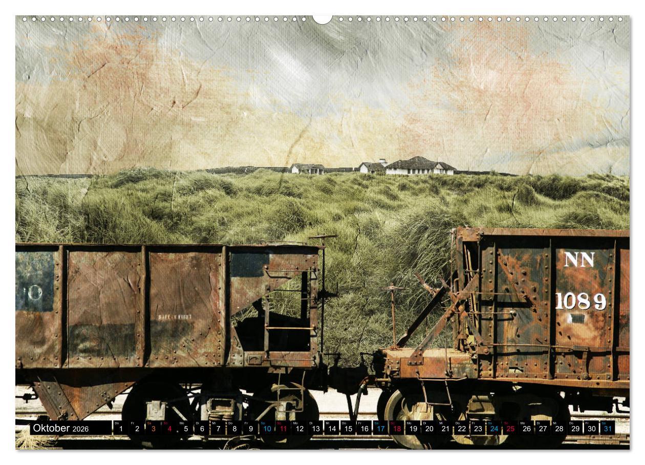 Beispielinhalt (Bild) EISENBAHN - Dampf, Diesel und Strom (hochwertiger Premium Wandkalender 2026 DIN A2 quer), Kunstdruck in Hochglanz
