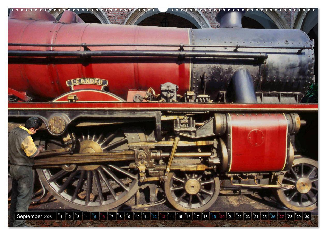 Beispielinhalt (Bild) EISENBAHN - Dampf, Diesel und Strom (hochwertiger Premium Wandkalender 2026 DIN A2 quer), Kunstdruck in Hochglanz