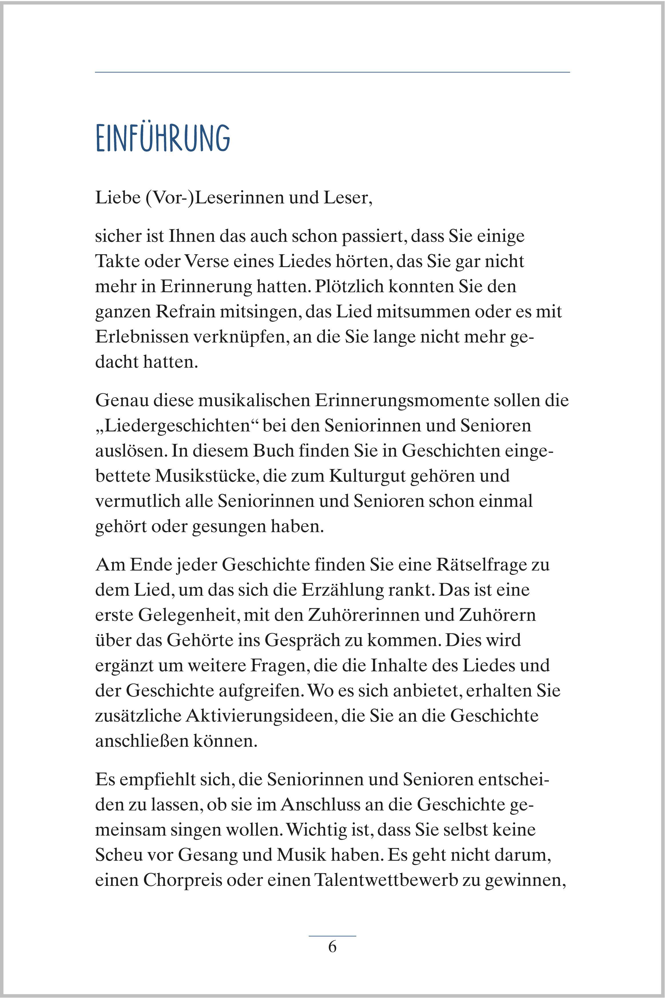 Beispielinhalt (Bild) Liedergeschichten