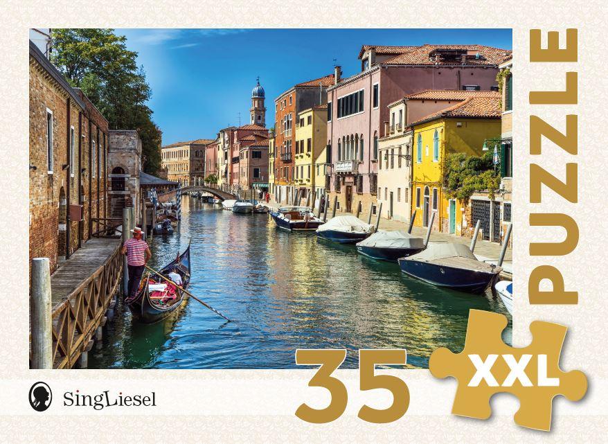 Vorderes Coverbild Demenz-Puzzle: Venedig. Das Demenz-Puzzle-Spiel mit 35 Puzzle-Teilen im XXL-Format