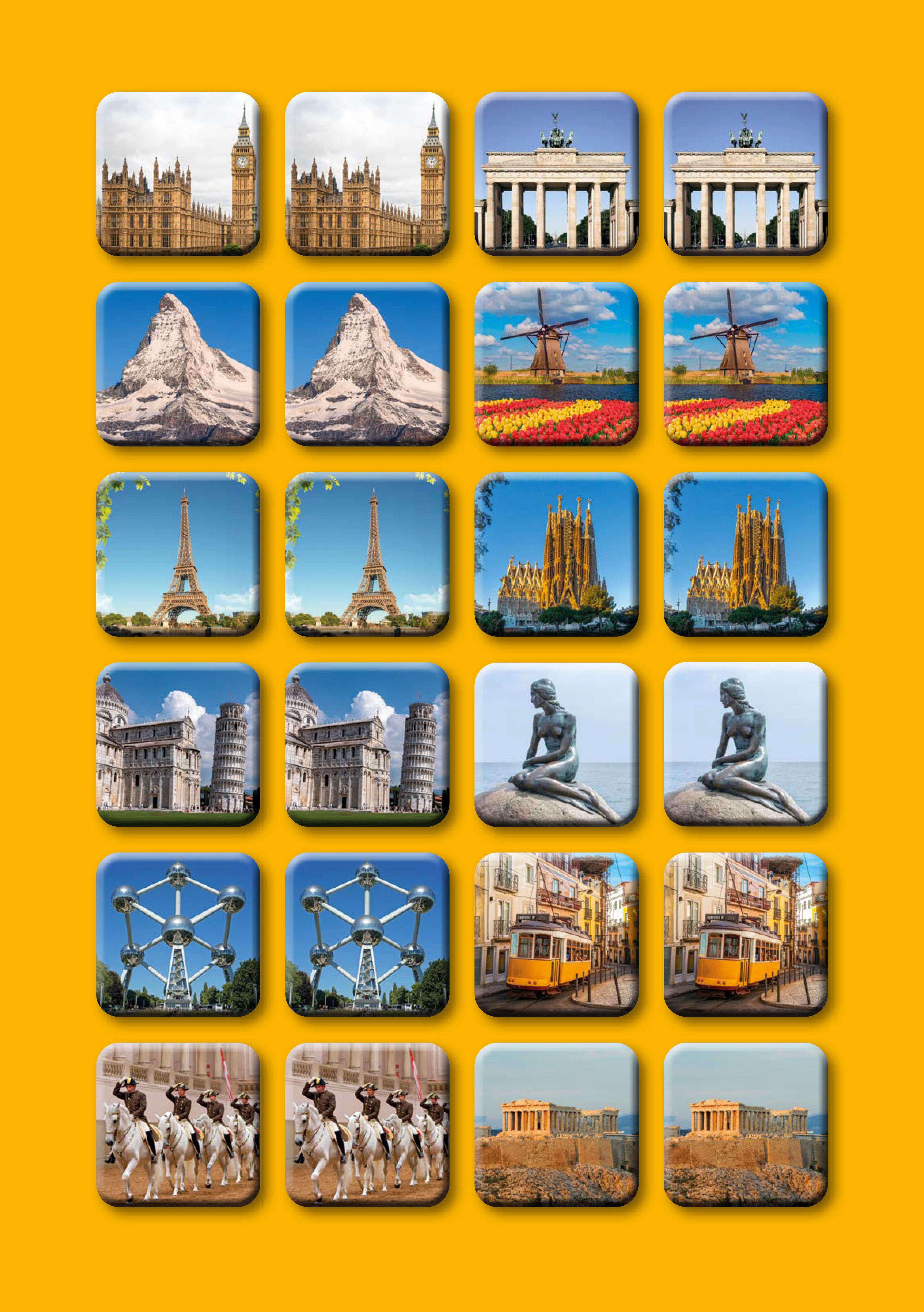 Beispielinhalt (Bild) Das Memo-Spiel für Senioren - Reiseträume