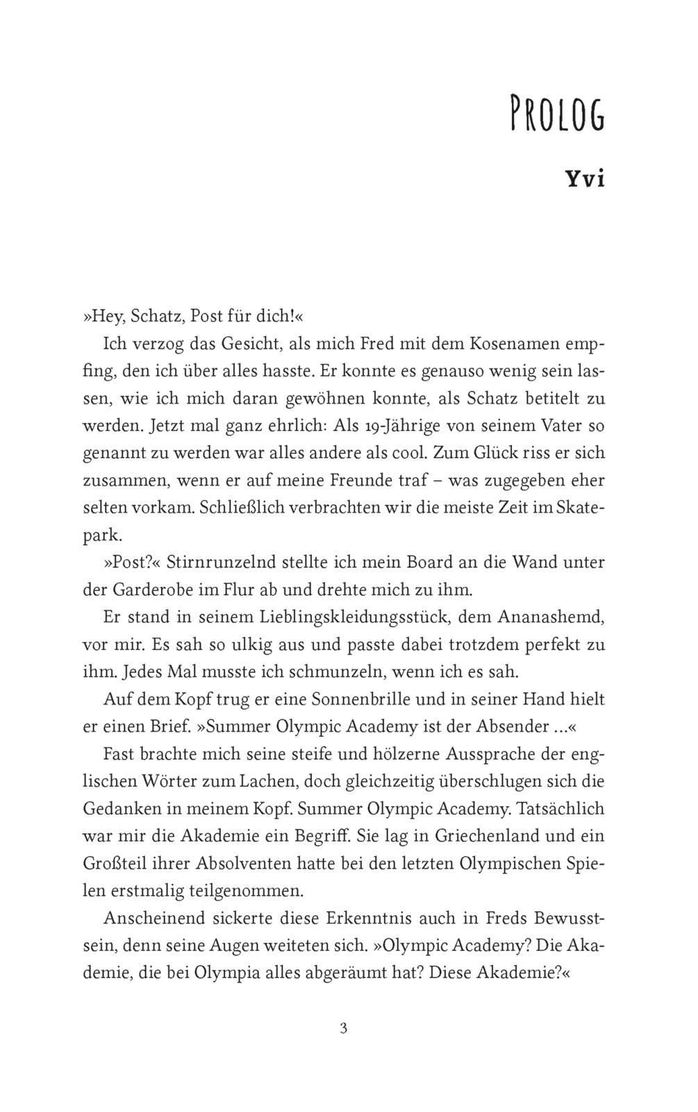 Beispielinhalt (Bild) Olympic Academy 1: Yvi & Nick