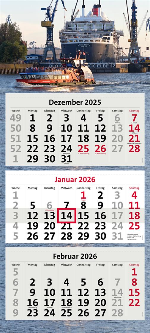 Vorderes Coverbild HAMBURGS HAFEN 2026