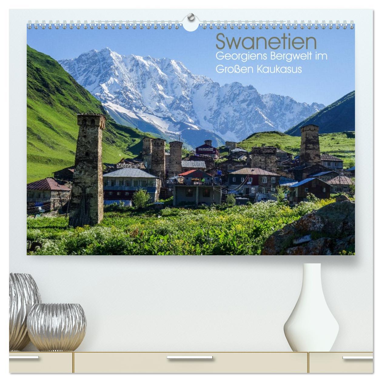 Vorderes Coverbild Swanetien - Georgiens Bergwelt im Großen Kaukasus (hochwertiger Premium Wandkalender 2026 DIN A2 quer), Kunstdruck in Hochglanz
