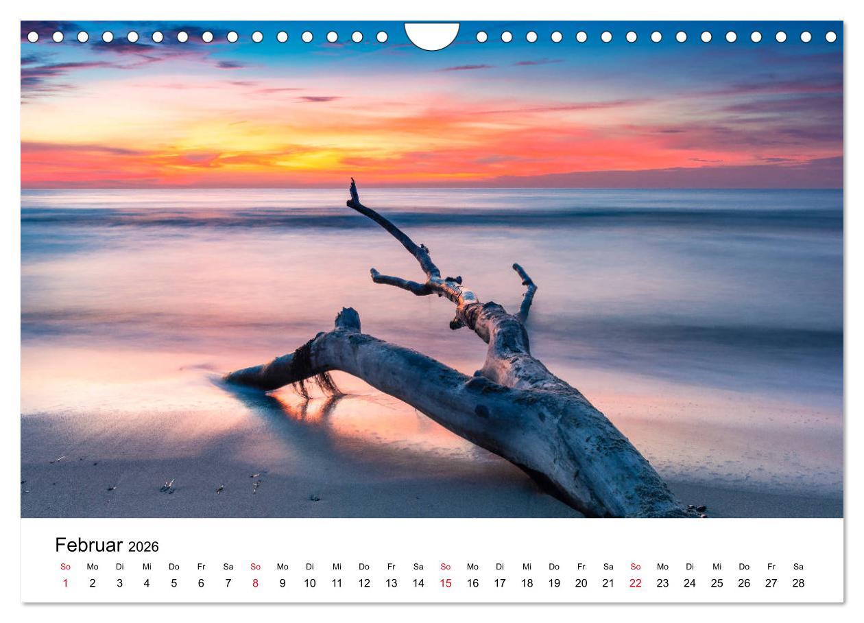 Beispielinhalt (Bild) Fischland-Darß - Stimmungsvolle Augenblicke (Wandkalender 2026 DIN A4 quer), CALVENDO Monatskalender