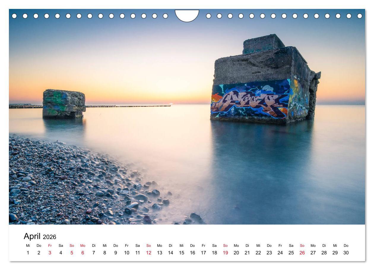 Beispielinhalt (Bild) Fischland-Darß - Stimmungsvolle Augenblicke (Wandkalender 2026 DIN A4 quer), CALVENDO Monatskalender