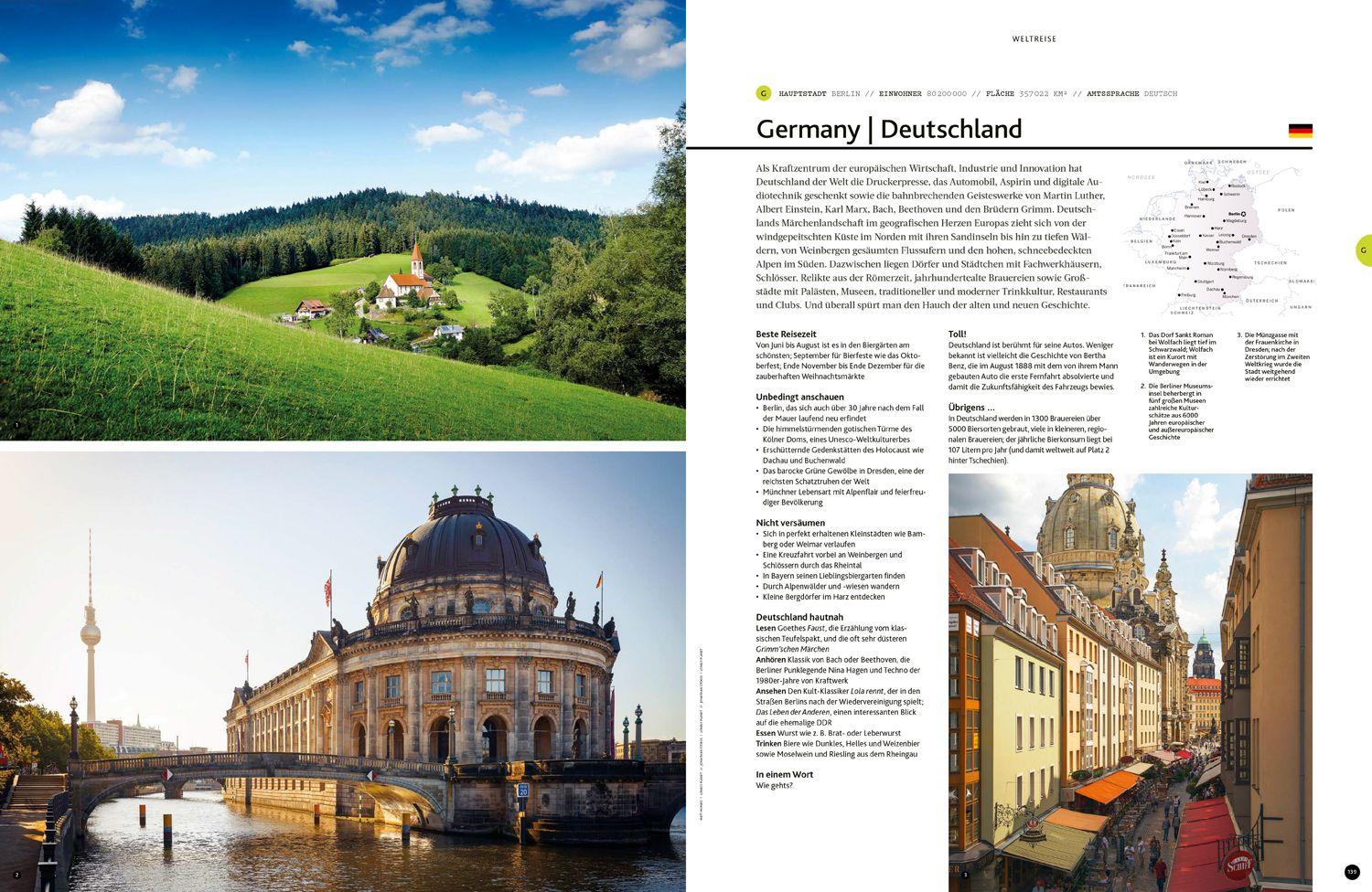 Beispielinhalt (Bild) LONELY PLANET Bildband Weltreise