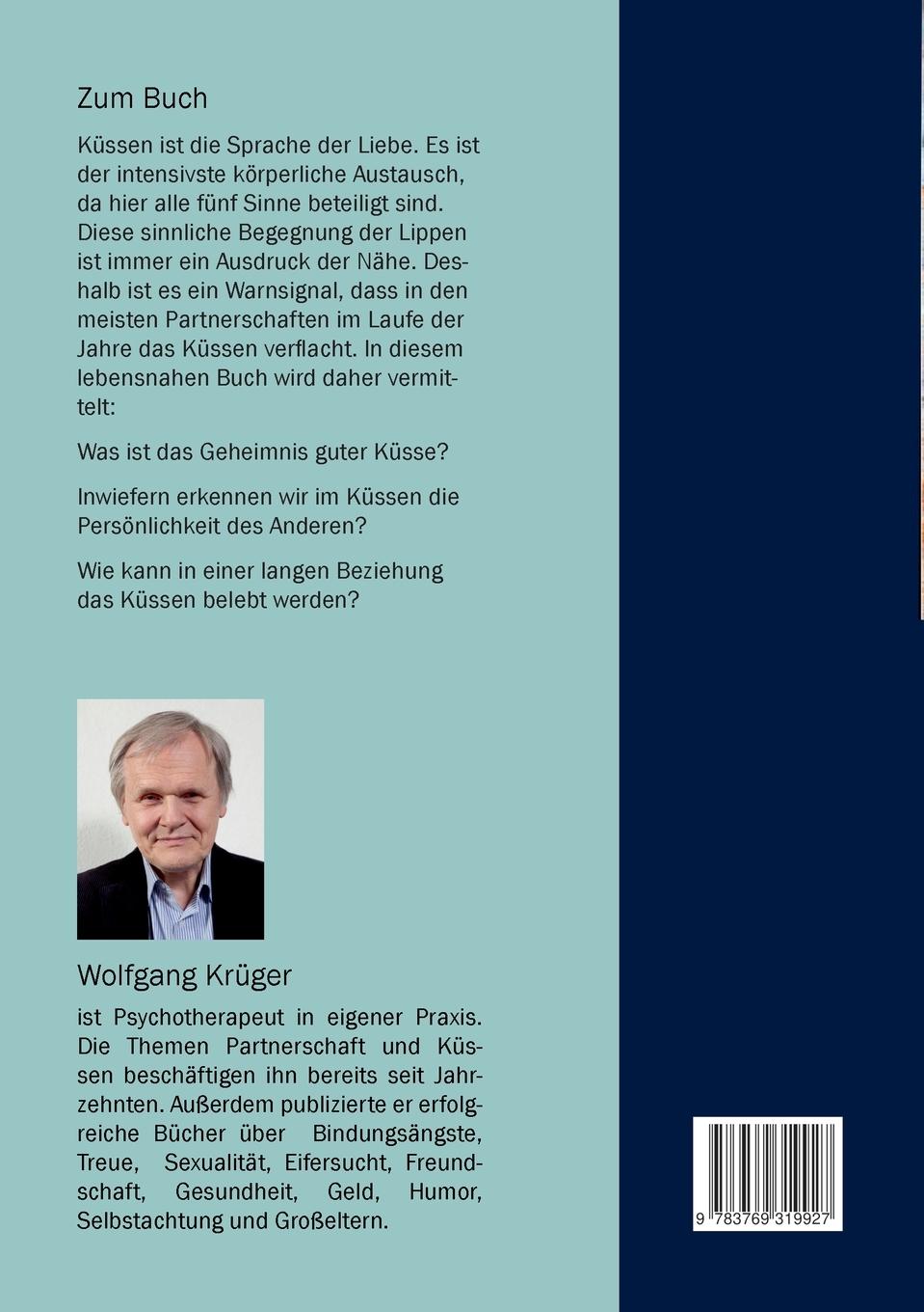 Rückseitencover Küssen als Sprache der Liebe