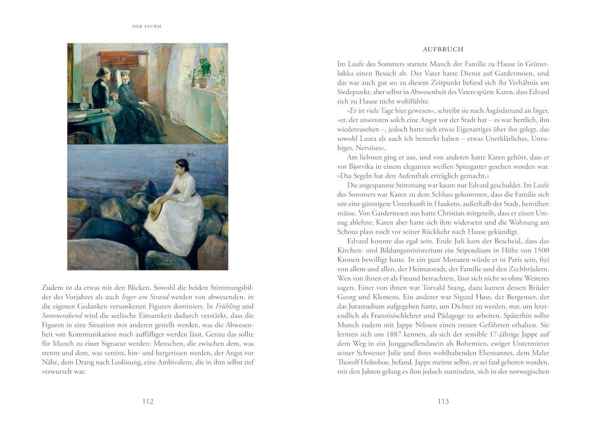 Beispielinhalt (Bild) Der Sturm. Eine Biografie über Edvard Munch