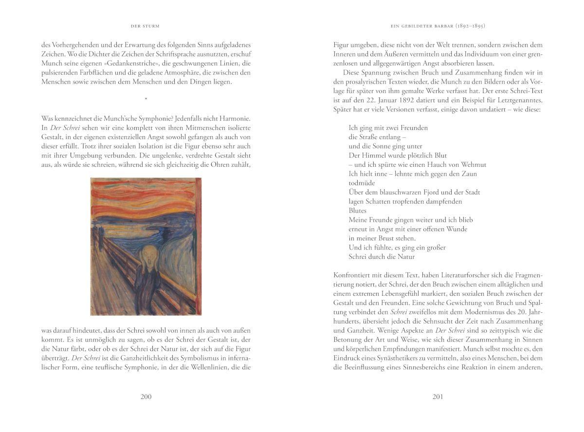Beispielinhalt (Bild) Der Sturm. Eine Biografie über Edvard Munch