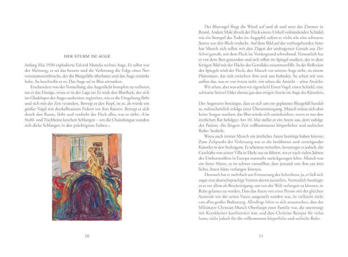 Beispielinhalt (Bild) Der Sturm. Eine Biografie über Edvard Munch