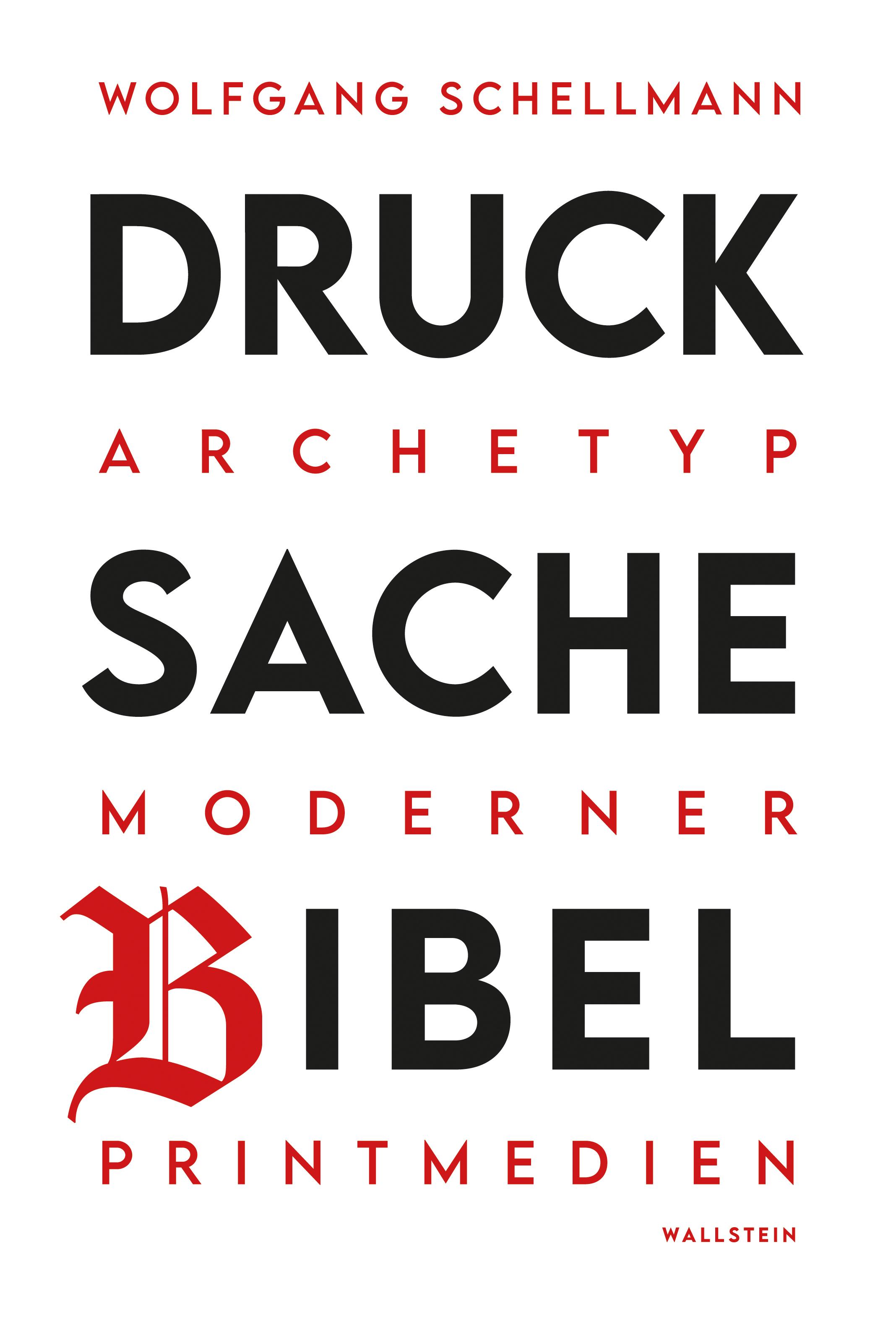 Vorderes Coverbild Drucksache Bibel - Archetyp moderner Printmedien
