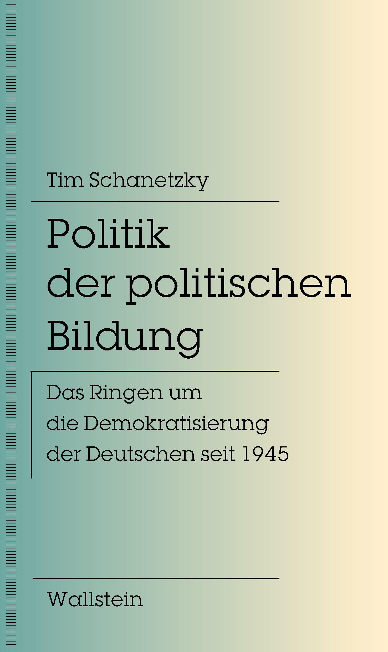 Vorderes Coverbild Politik der politischen Bildung