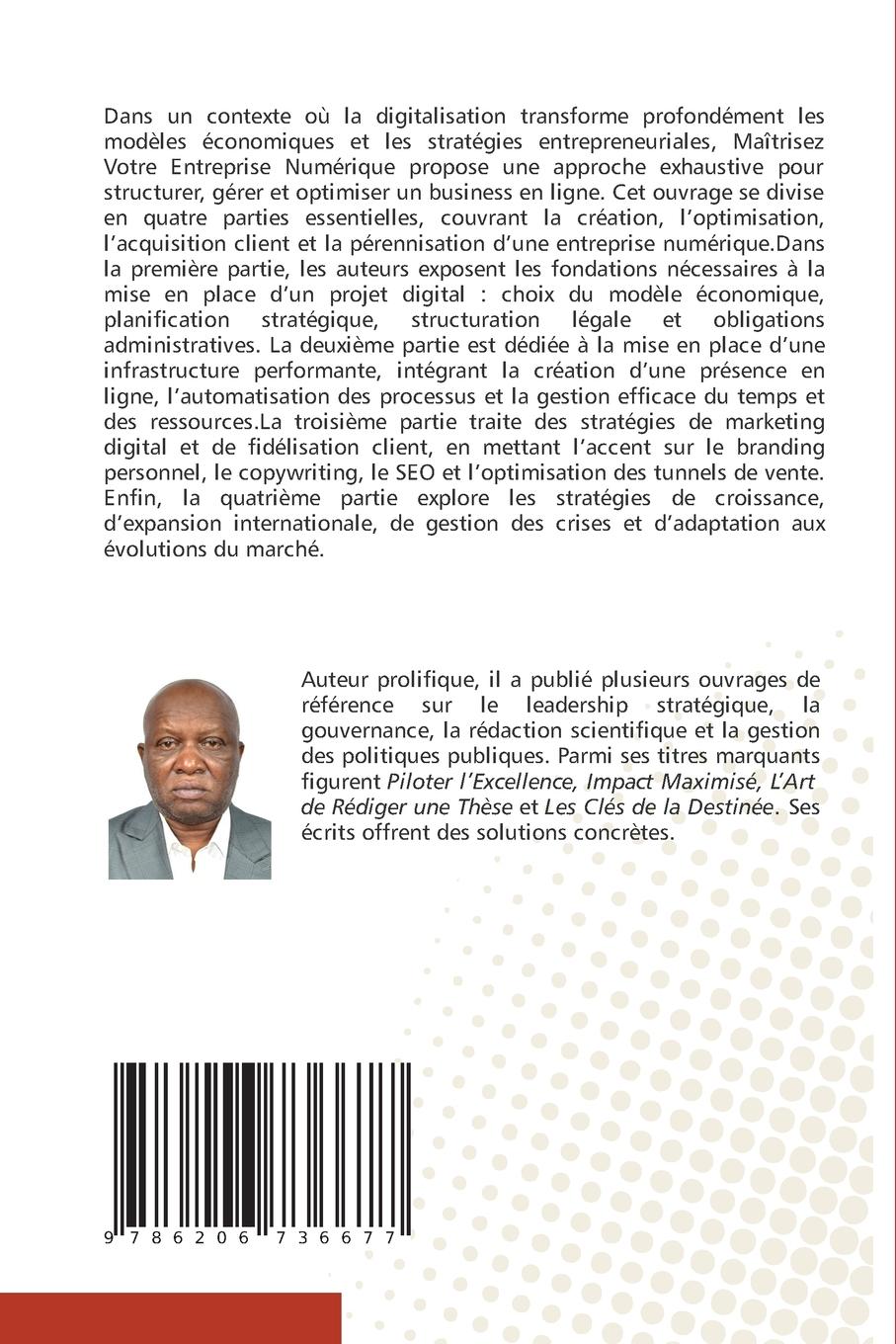 Rückseitencover Maîtrisez Votre Entreprise Numérique