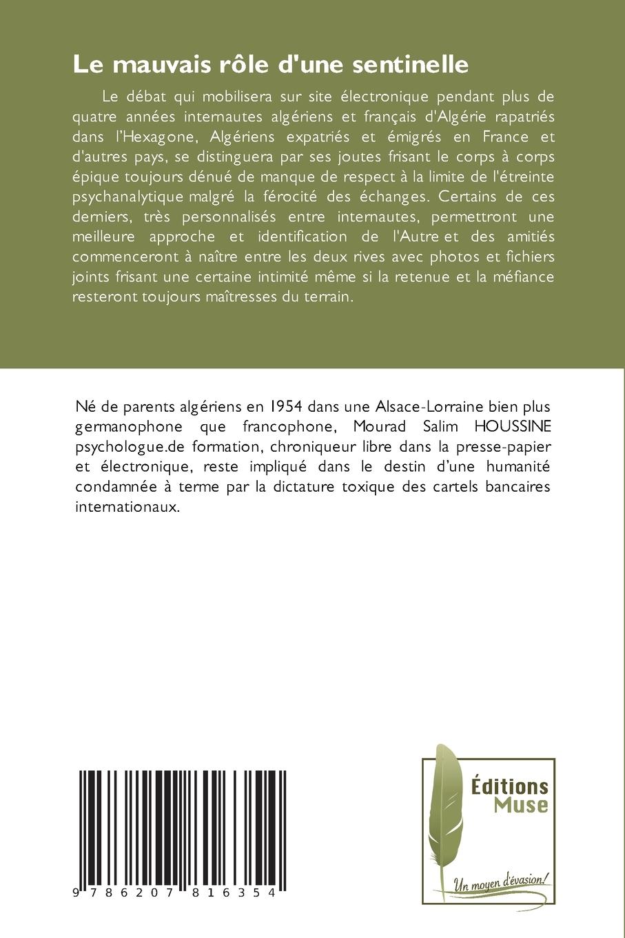 Rückseitencover Le mauvais rôle d'une sentinelle