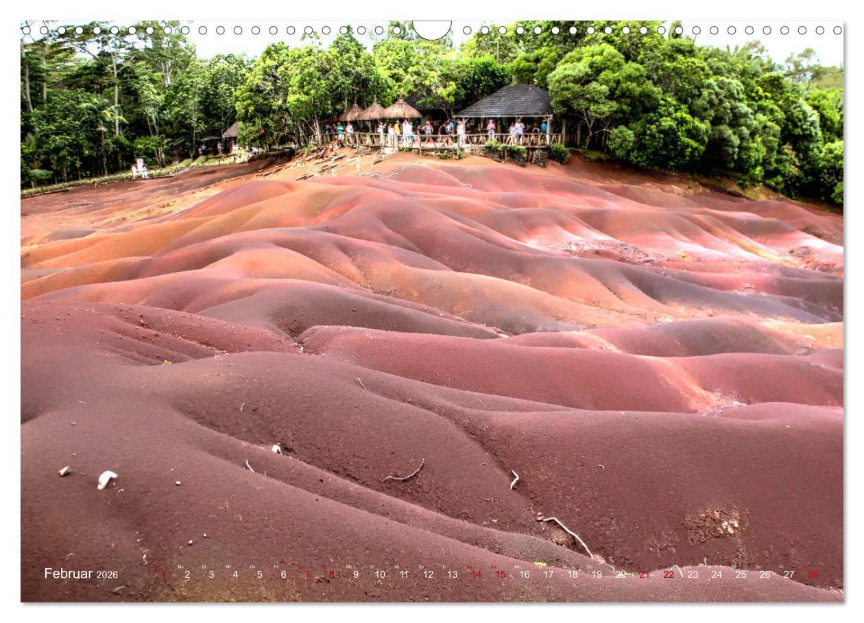 Beispielinhalt (Bild) Mauritius - Die Perle im Indischen Ozean (Wandkalender 2026 DIN A3 quer), CALVENDO Monatskalender
